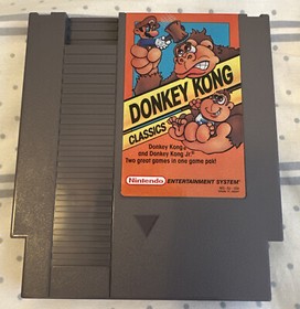 Donkey Kong Classics Nintendo NES Circle SOQ REV A CIB Complete Manual Box Cart