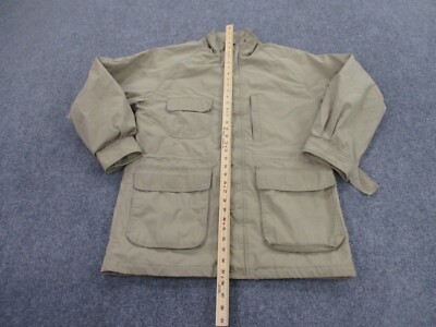 Eddie Bauer Jacket Men M Vintage Wool Lined Coat Safari Farm Barn