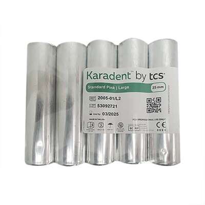 Karadent Semi-Rigid Denture Base Resin, 25mm Large Cartridge, Standard Pink