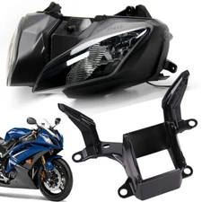 Front Headlight & Upper Fairing Stay Bracket Set Fit For Yamaha YZF R6 2008-2016