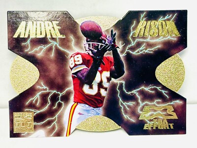 1997 PRO LINE DC ANDRE RISON XTRA EFFORT GOLD DIE CUT SN 370/1000 RARE ...