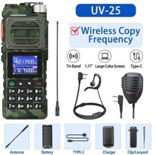 Baofeng UV-25 10W Walkie Talkie Long Range Tri-power Fm Two Way Ham Radios Kits