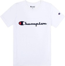 Champion Boys White Short Sleeve Shirt. Size 5 NWT