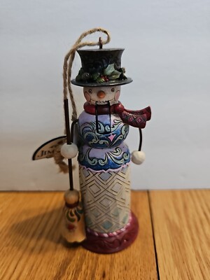  Jim Shore 2011 Snowman Nutcracker Hanging Ornament 5in. tall