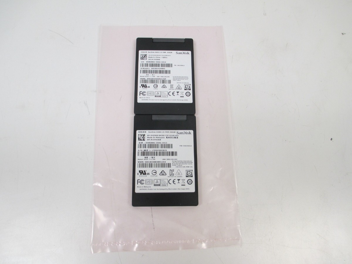 LOT OF 2 Sandisk X400 SSD SATA 2.5