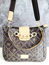 Damen Braun Handtasche Schultertasche Umhängetasche Moderne Alltag Tasche Neu 