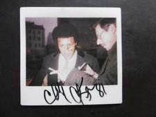 Chubby checker autograph signed 10x10 cm Polaroid picture