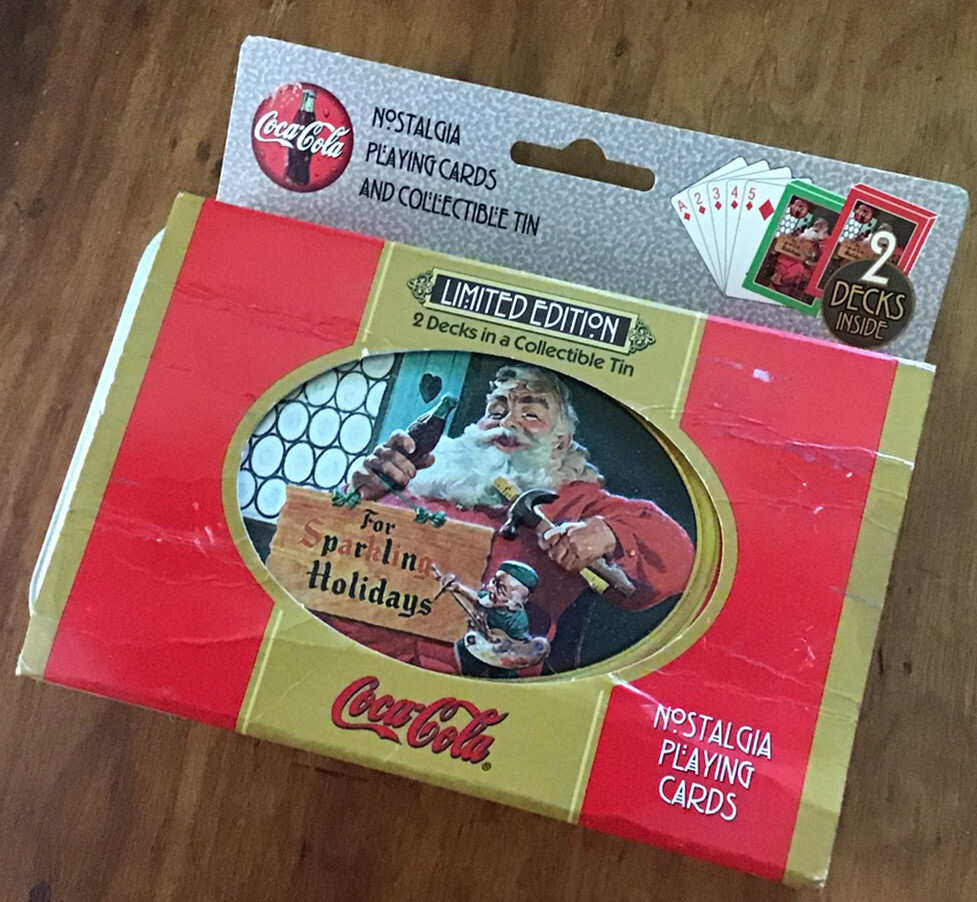 CocaCola Nostalgia Playing Cards コカコーラ Limited Edition Coca-Cola Nostalgia Playing Cards 2 Decks In A