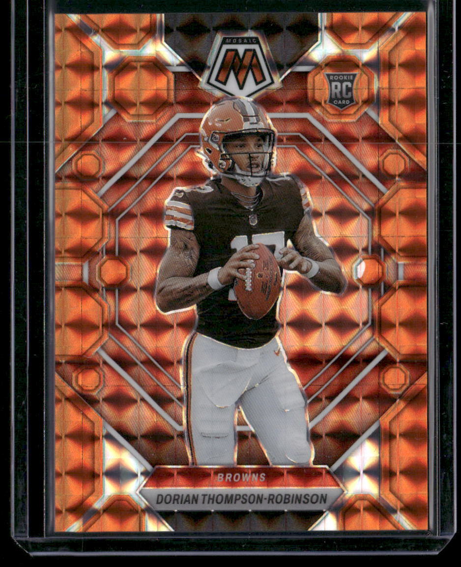 2023 Panini Mosaic #316 Dorian Thompson-Robinson Orange Mosaic #/199 RC