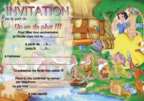 Cartes D'invitation Anniversaire - Lot De 5 Ou 12 - REF 1027 - Neuf