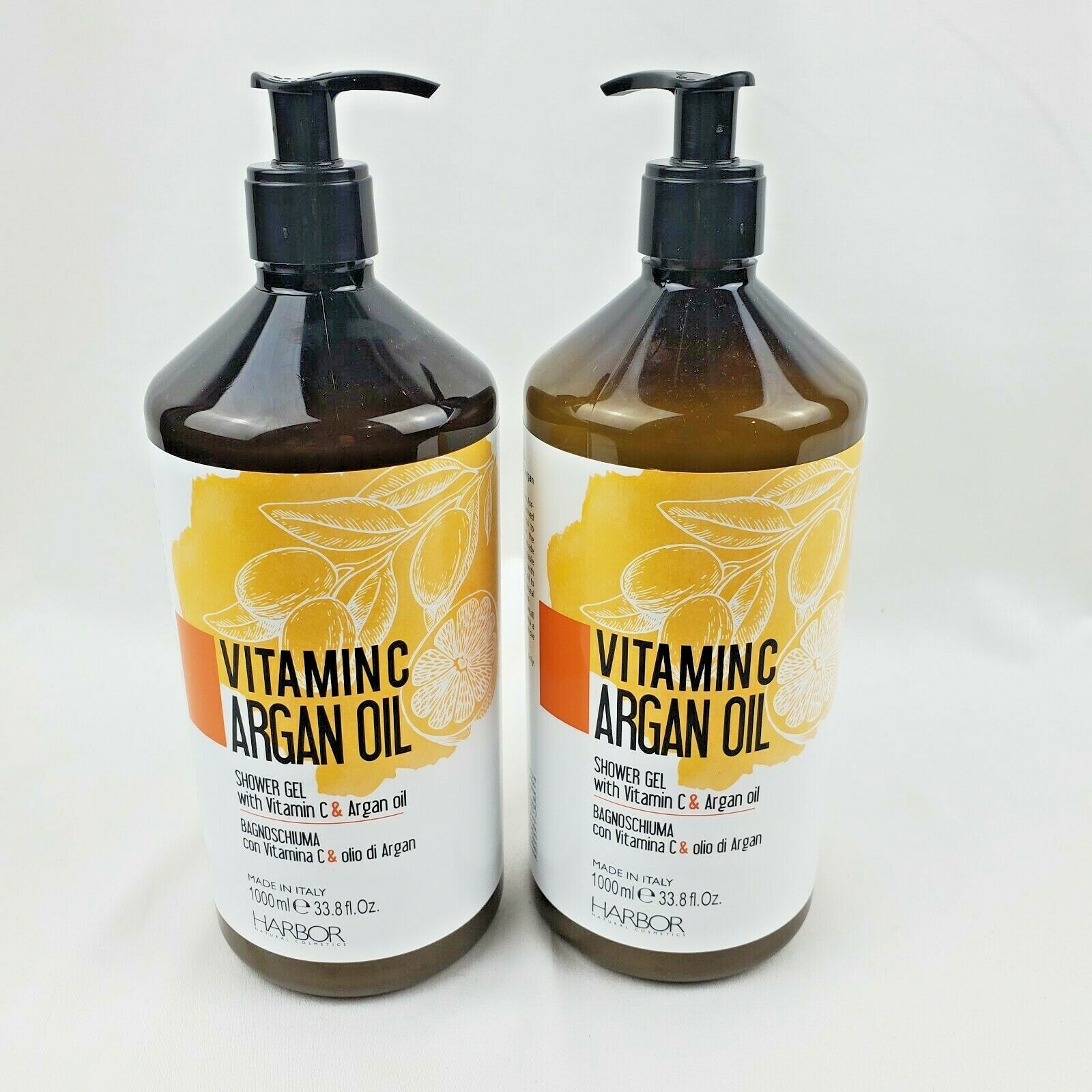 2X HARBOR Shower Gel Vitamin C & Argan Oil 33.8oz Made in Italy eBay