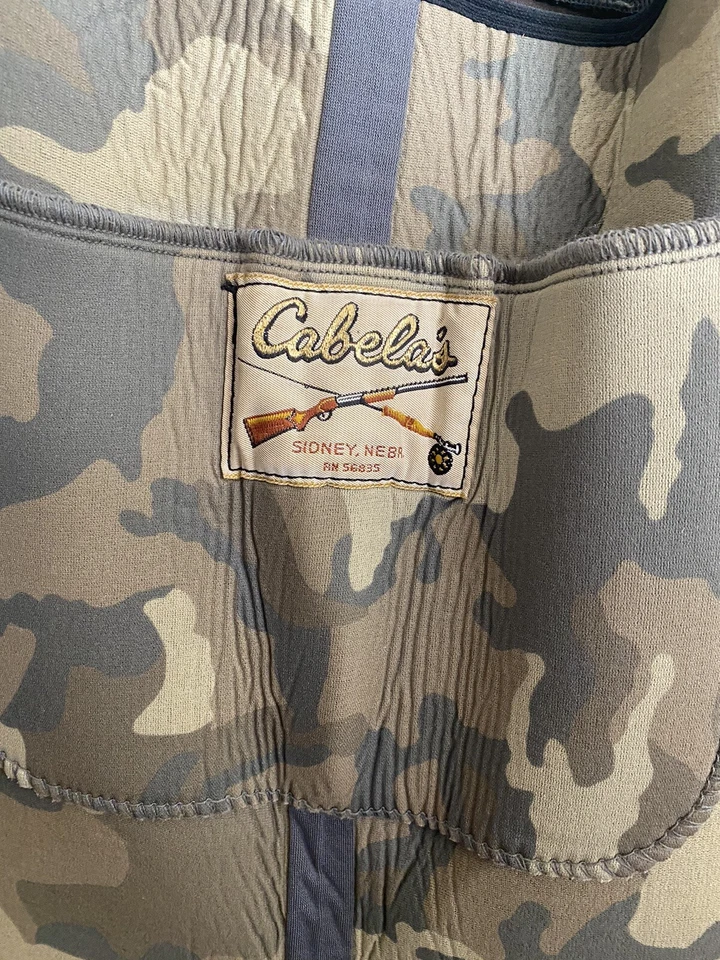 Cabela’s Wading Hunt-Fish Camo Soft Foot Waders Neoprene Nylon Men's Small -USA! - Image 3 of 4