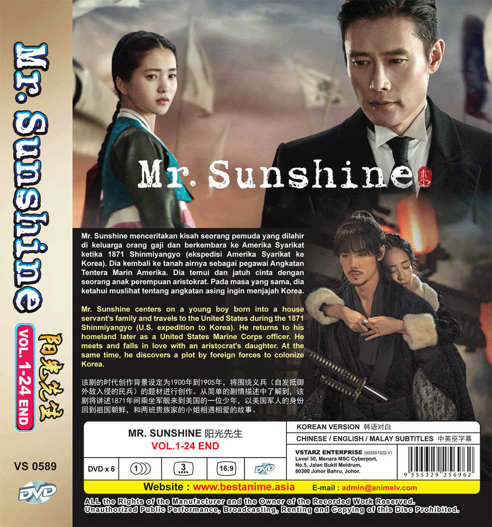 DVD KOREAN DRAMA MR. SUNSHINE Vol.1-24 End English Subtitle