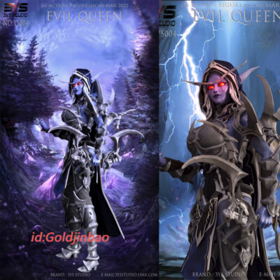 WOW Evil Queen Sylvanas Action Figure 1/6 Scale In Stock Led Light 3YS