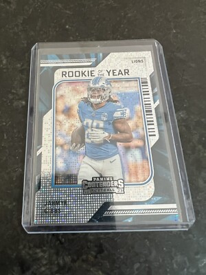 JAHMYR GIBBS 2023 CONTENDERS ROOKIE OF THE YEAR LIONS RC RARE HOBBY 