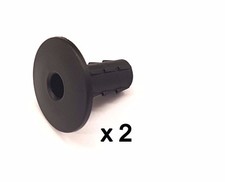 Plastic Hole Tidy Wall Grommet Cover Single Coax Aerial Cable Entry BLACK x 2