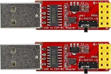 2PCS ESP-01S Programmer USB to ESP-01 Adapter ESP8266 Wireless WiFi Module Wi...