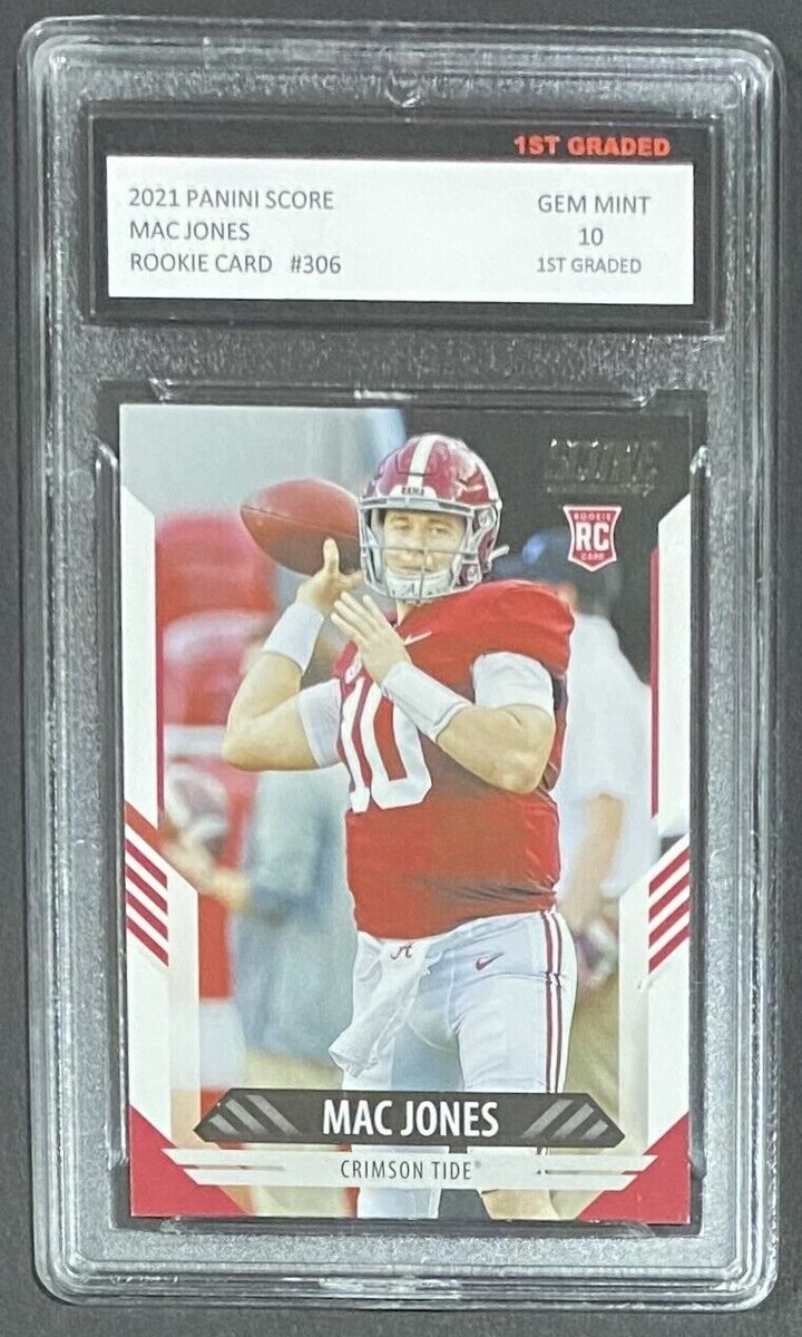 mac jones graded rookie card 2021 Leaf Silver #RS-09 (Gem Mint 10) – 1st Graded 2021 Panini Illusions Mac