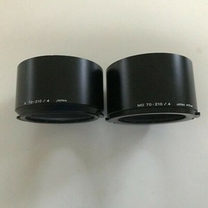 MINOLTA LENS HOODS A 70-210/4 & MD 70-210/4