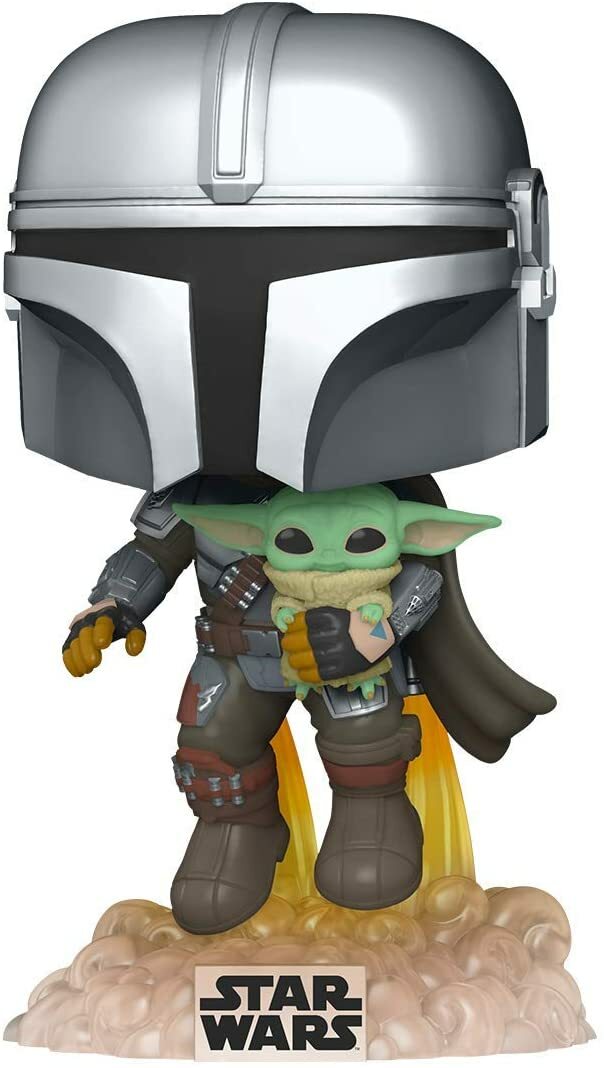 Pop! Star Wars The Mandalorian Flying with Child #402 Figure