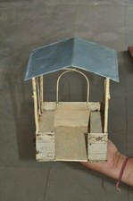 Vintage Baby Doll House Bus Stop Shade/Waiting Hall Model Tin Toy,Germany 