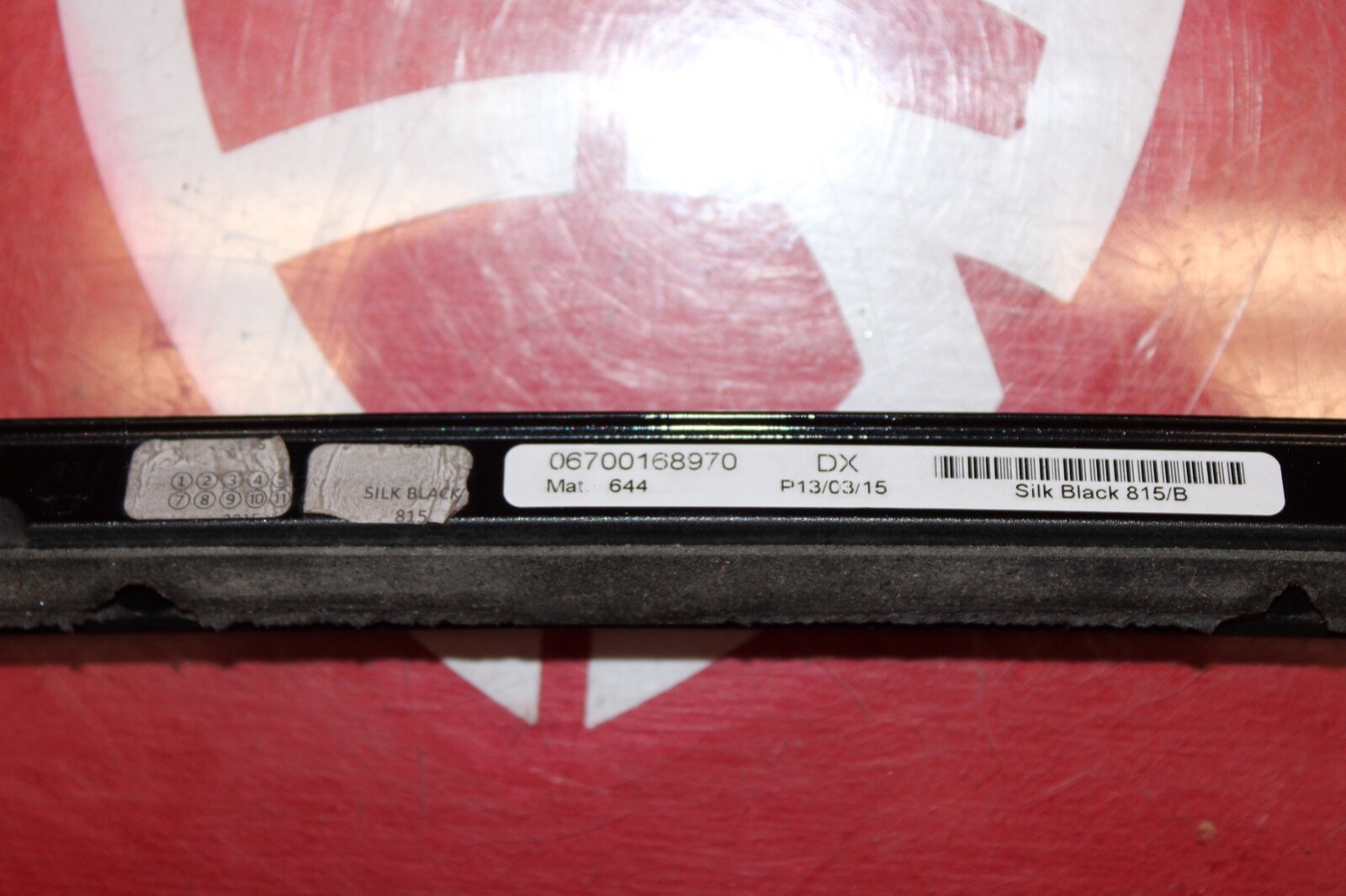 2014-2019 MASERATI GHIBLI M157 OEM RIGHT SIDE ROOF CHANNEL TRIM STRIP SILK BLACK