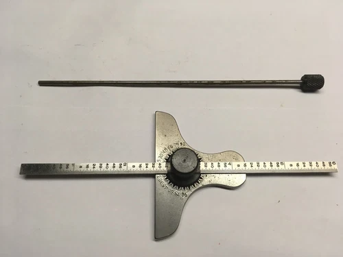 Mitutoyo Adjustable Angle Depth Gauge 6”