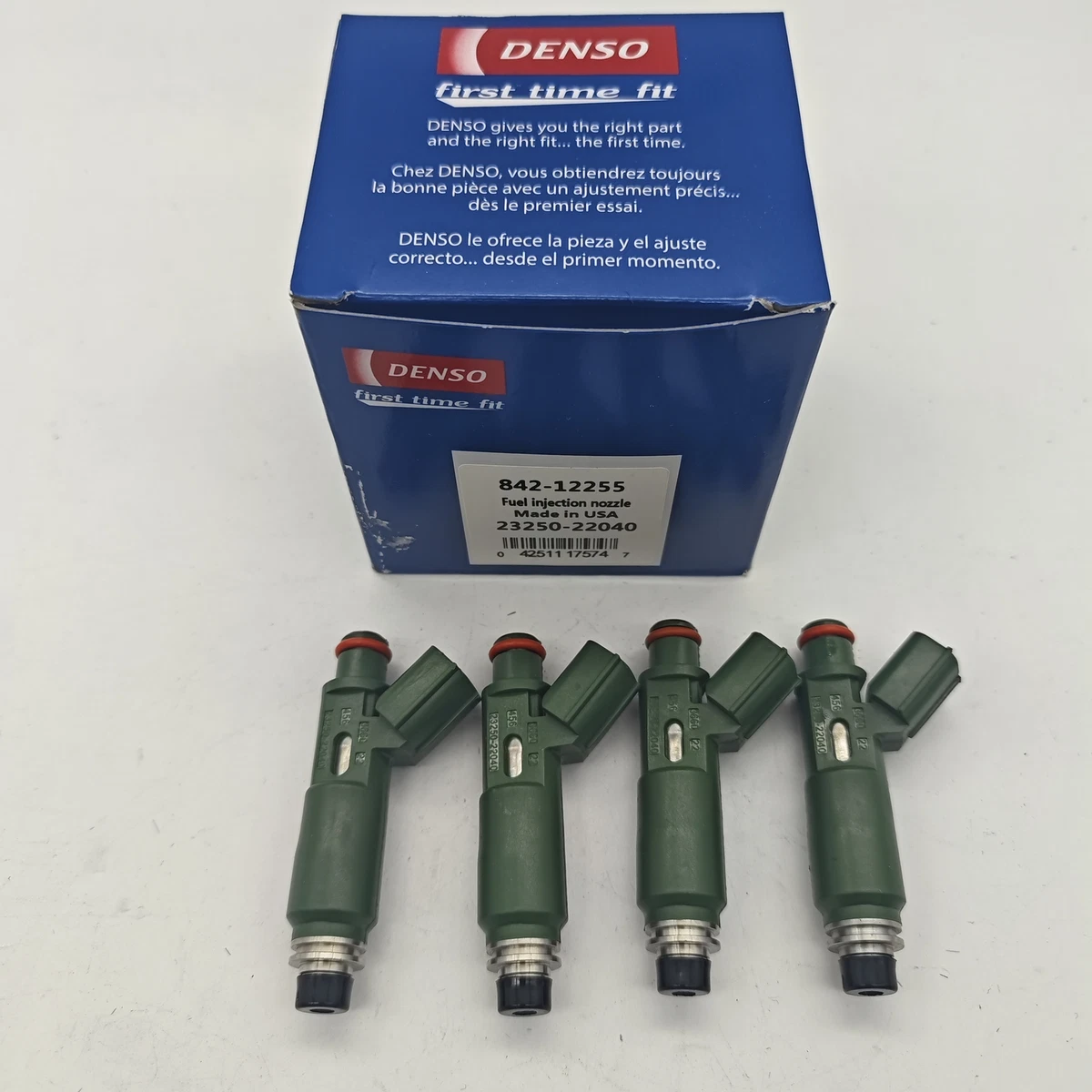 Set Of 4 Remanufactured Fuel Injectors For Toyota Corolla, Matrix, Celica, Vibe – Denso, Lifetime Warranty