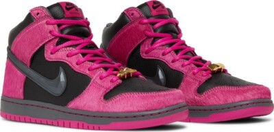 スニーカー Nike SB Dunk High Run The Jewels ACTIVE PINK/BLACK Nike SB Dunk High Run The Jewels Active Pink Black DX4356