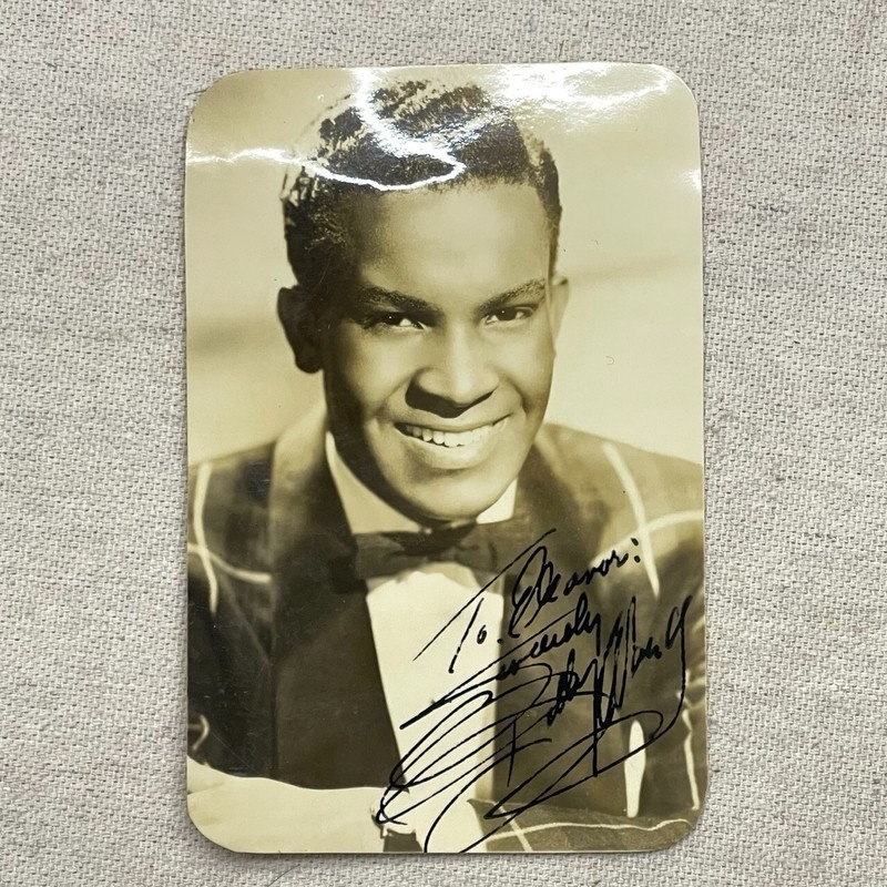 1950s Signed Billy Ward Autographed Real Photo Postcard, R&B, Soul, The Dominoes