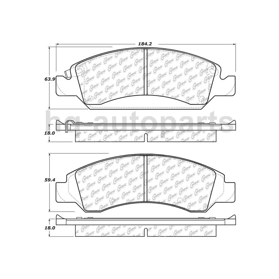 Pastillas de freno para GMC Yukon 2019 2018 2017 2016 2015 Foto 4 de 4