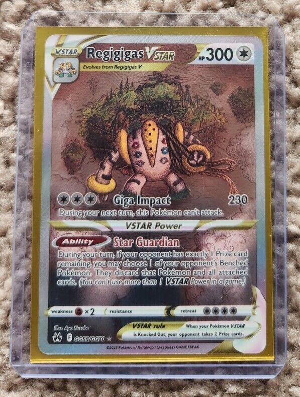 2023 POKEMON SW&SH CROWN ZENITH FULL ART REGIGIGAS VSTAR RARE - #GG55 –  Mint Sports Cards & Collectibles