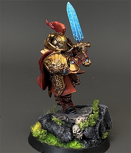 Warhammer 40K Adeptus Custodes Blade Champion Presale Painted Gallery Army GW - Picture 6 of 6
