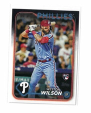 2024 Topps Series 2 #658 Weston Wilson Rookie RC Philadelphia Phillies