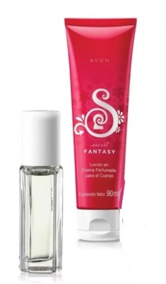 Avon Secret fantasy crema para manos y mini perfume de bolsillo de aceite  AVON