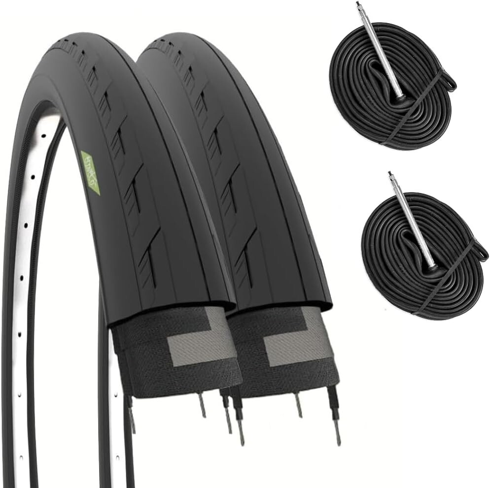 2 COPERTONI 700X25C (25-622) + 2 CAMERE CON VALVOLA FRANCESE BICI DA CORSA FIXED