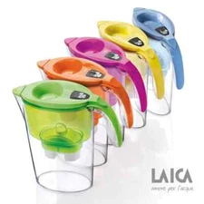 4 X  LAICA STREAM 3000 SERIES WATER PITCHER + FILTER MADE IN ITALY NSF CERTIFIED