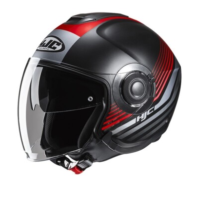 HJC i40N DOVA RED Mc1SF Jet Helm Motorrad Rot Größe S