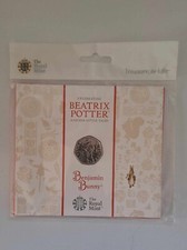 2017 , Royal mint,  BU, Beatrix Potter 50 p coin, sealed