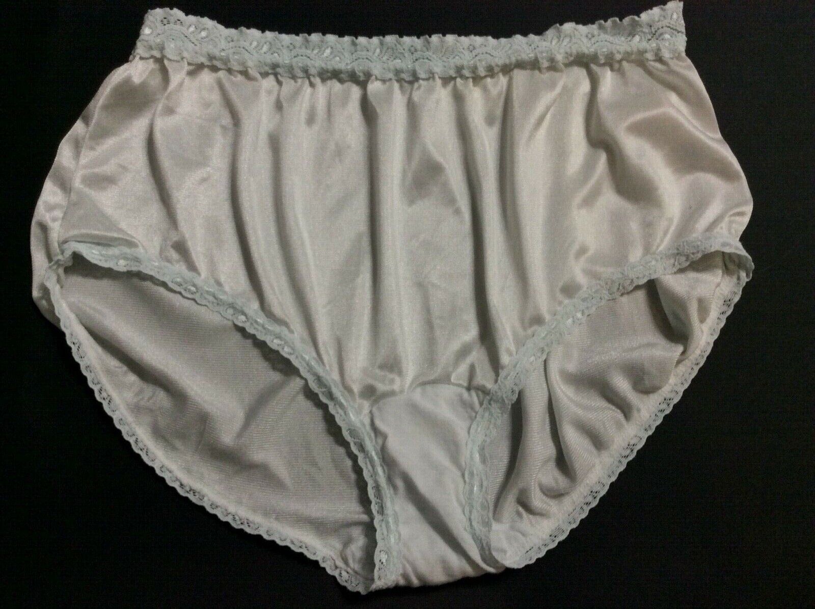 Vintage Nylon Cotillion Panties Double Sided Cotton Gusset Size