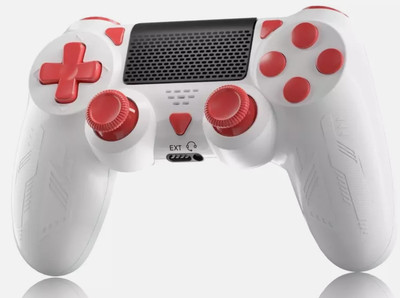 White wireless Controller for PS4/Slim/4Pro/PC 6Axis, 3 Function