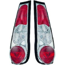 Hintere Rückleuchten Paar Set Klar Chrom Für Fiat Punto 1993-99