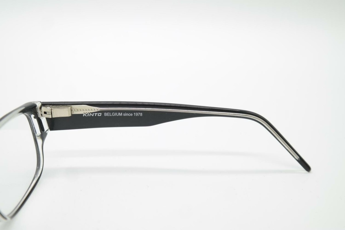 KINTO 9842 Noir Transparent Ovale Monture De Lunettes Lunettes