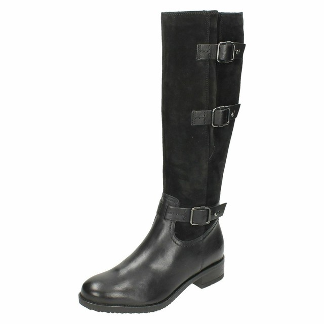 clarks slim leg boots