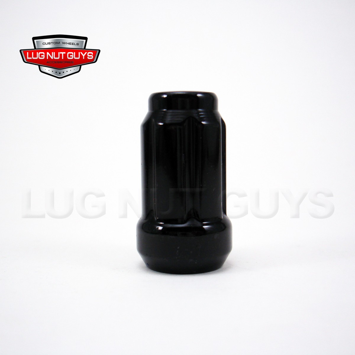 Set Of 16 Black Spline Drive Lug Nuts (12x1.5) + Removal Tool - Conical Seat, Small Diameter