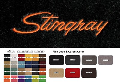 Lloyd Mats Classic Loop Corvette Stingray Custom Embroidered Mats (1968-1976) 