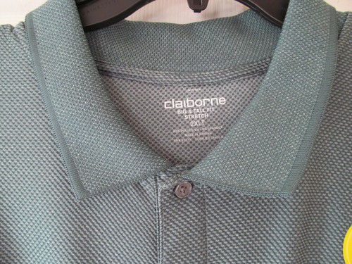 NWT Men's CLAIBORNE BIG & TALL FIT STRETCH SHORT SLEEVE POLO SHIRT Variations - Picture 19 of 22