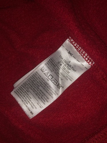 GAP Kids Arch Logo Long Sleeve Zip Up Hoodie in Red Size S (6-7) - Picture 3 of 5