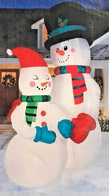 Holidayana 15 Ft Giant Inflatable Christmas Snowman Featuring