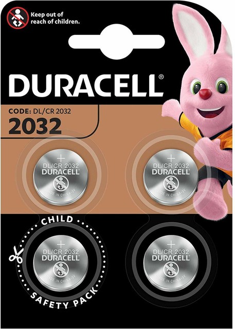 Duracell CR2032 3v LITHIUM Coin Cell Batteries Pack of 4 DL2032 BR2032 Duracell CR2032 3v LITHIUM Coin Cell Batteries Pack of 4 DL2032 BR2032